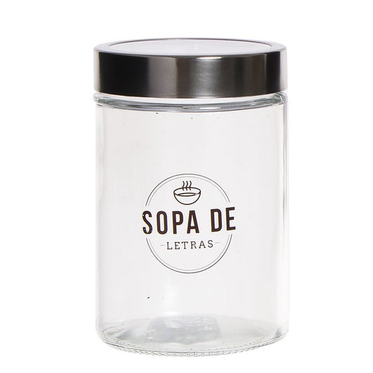 BOTE CRISTAL SOPA DE LETRAS 1200ML