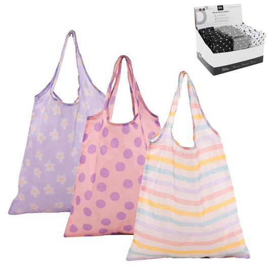 JUEGO DE 3 BOLSA COMPRA PLEGABLE BASICS