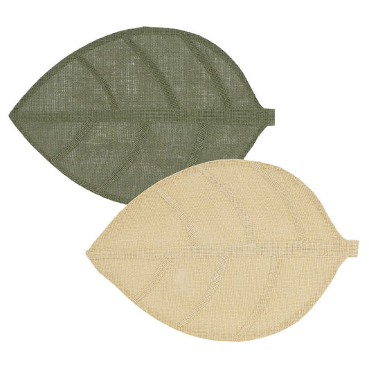 JUEGO DE 3 INDIVIDUAL 33X50CM FORMA HOJA