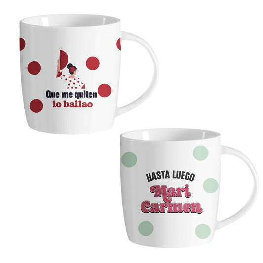 JUEGO DE 2 MUG 350ML TOPOS