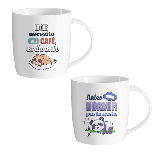 JUEGO DE 2 MUG 350ML DORMIR