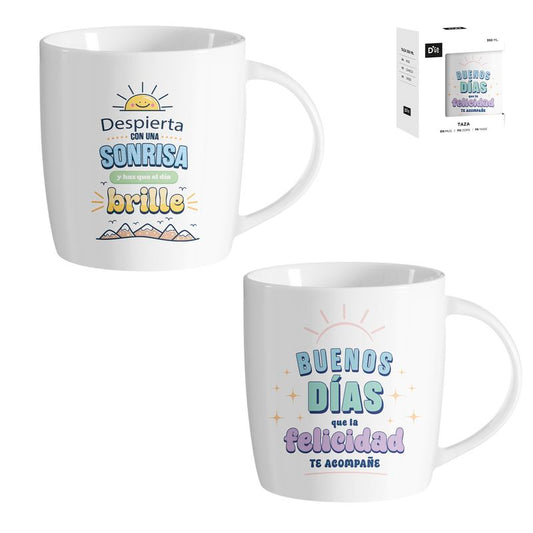 JUEGO DE 2 MUG 350ML BUENOS DIAS