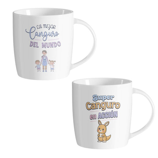 JUEGO DE 2 MUG 350ML CANGURO