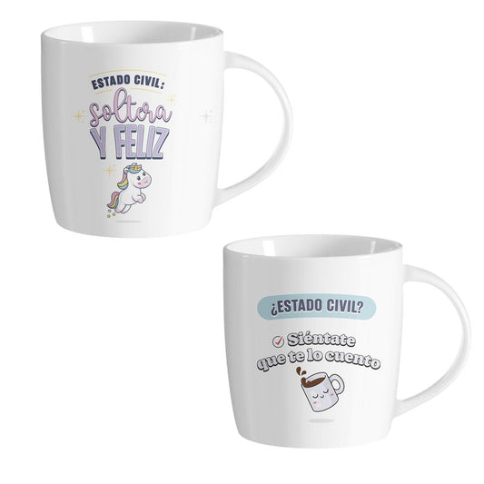 JUEGO DE 2 MUG 350ML SOLTER@S