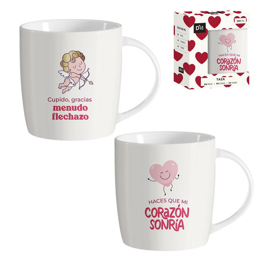 JUEGO DE 2 MUG 350ML AMOR