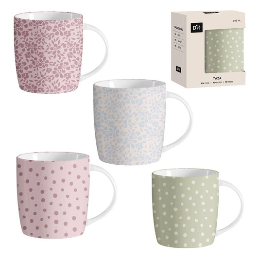 JUEGO DE 4 MUG 350ML BASICS
