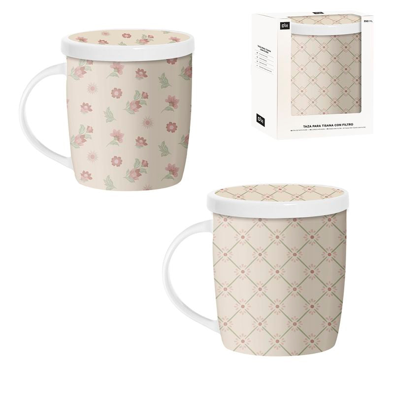 TISANA 350ML CON FILTRO FLORES
