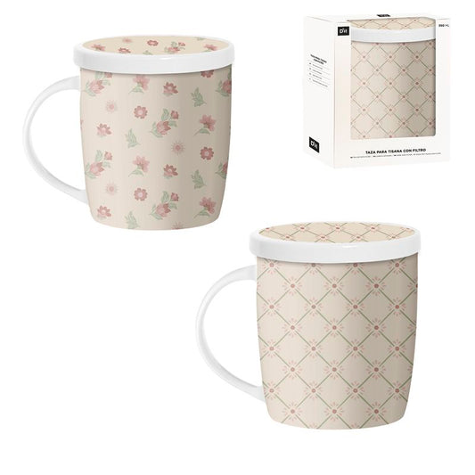TISANA 350ML CON FILTRO FLORES