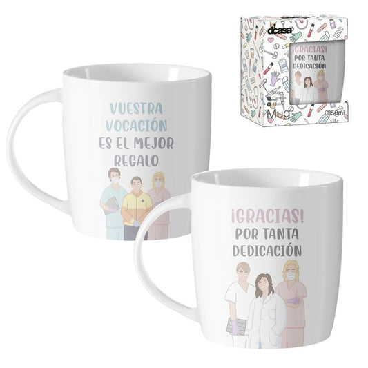 JUEGO DE 2 MUG 350ML MEDICOS