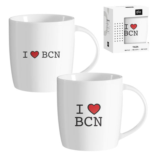 JUEGO DE 2 MUG 350ML I LOVE BCN
