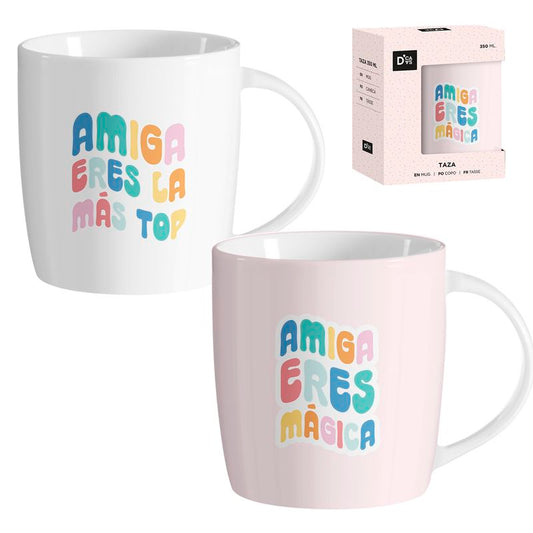 JUEGO DE 2 MUG 350ML AMIGAS