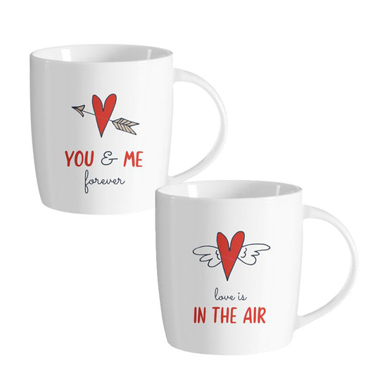 JUEGO DE 2 MUG 350ML LOVE