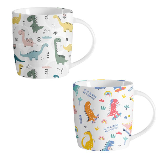 JUEGO DE 2 MUG 350ML DINOS