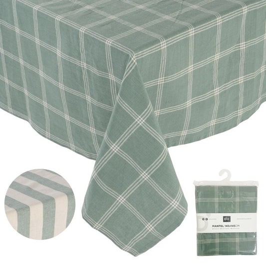 JUEGO DE 2 MANTEL 145X240 ALGODON VERDE AGUA