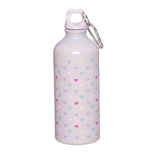 BOTELLA ALUMINIO 600ML CORAZONES