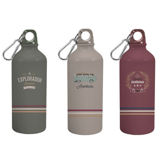 JUEGO DE 3 BOTELLA ALUMINIO 600ML SENIOR CLUB