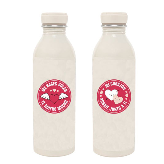 JUEGO DE 2 BOTELLA DE ALUMINIO 540ML AMOR