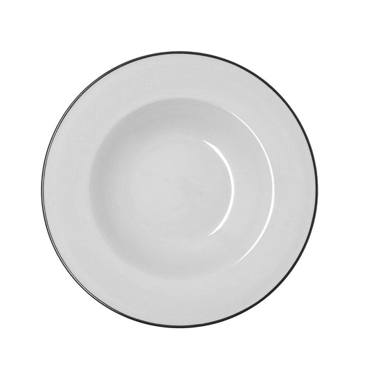PLATO POSTRE 19CM ARTICO FILO NEGRO
