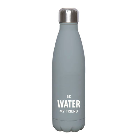 BOTELLA ACERO INOX. 500ML BE WATER GRIS