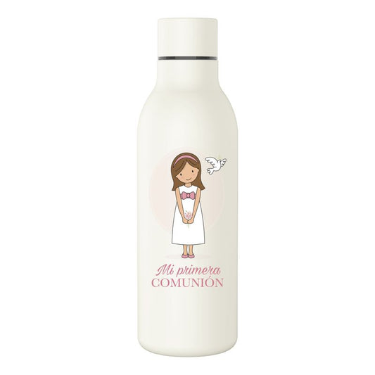 BOTELLA ACERO INOX. 500ML COMUNION NIÑA