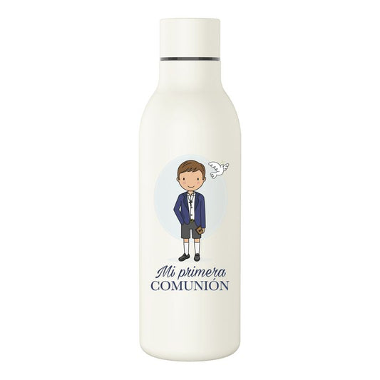 BOTELLA ACERO INOX. 500ML COMUNION NIÑO