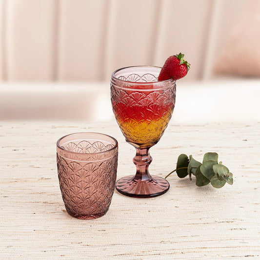 VASO BAJO LUNA ROSA