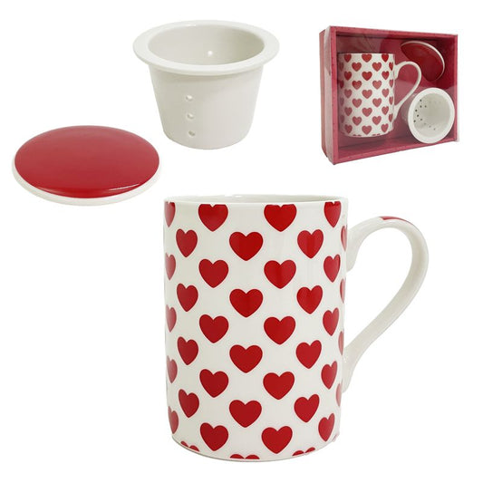 TISANA 295ML CON FILTRO CERAMICA AMOR
