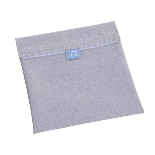 BOLSA PORTA ALIMENTOS REUTILIZABLE GRIS
