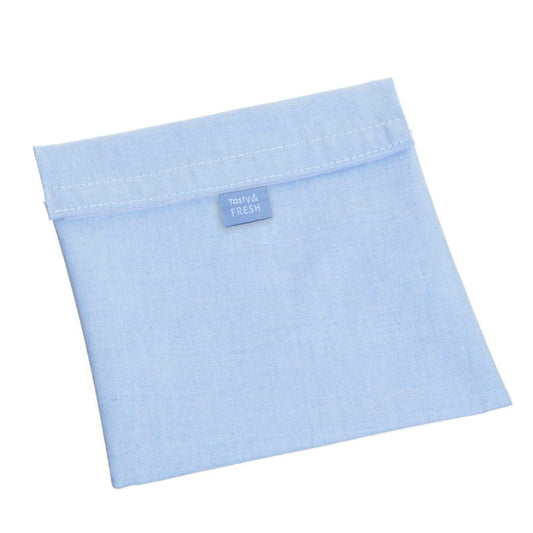 BOLSA PORTA ALIMENTOS REUTILIZABLE AZUL