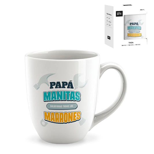 MUG 344ML PAPA MANITAS