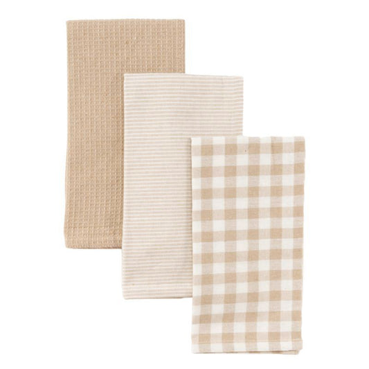 JUEGO DE 3 PAÑOS BEIGE