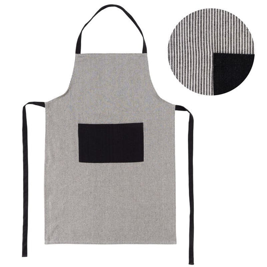 DELANTAL CON BOLSILLO NEGRO
