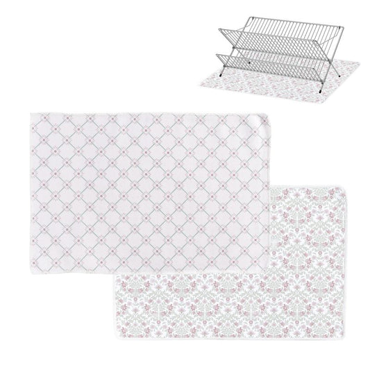 JUEGO DE 2 ALFOMBRILLA ESCURREPLATOS 45X30