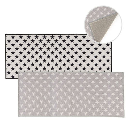 JUEGO DE 2 ALFOMBRA COCINA 110X40 ESTRELLAS
