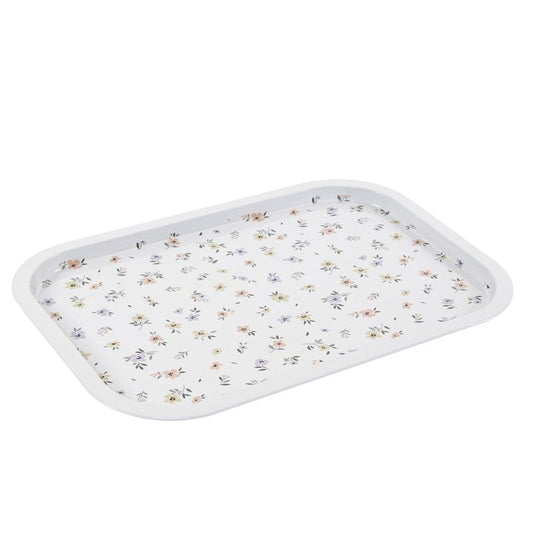 BANDEJA METAL 40X28,5 FLORES
