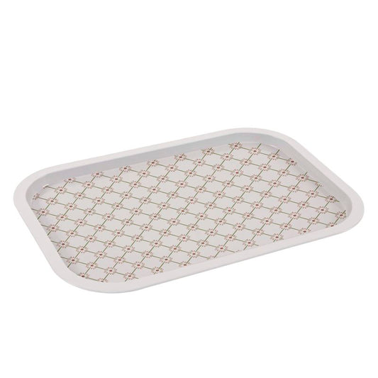 BANDEJA METAL 40X28,5 FLORES