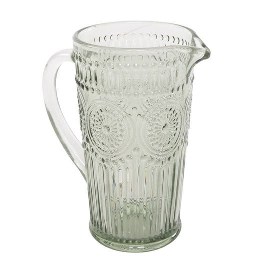 JARRA CRISTAL GRABADO 1L VERDE AGUA