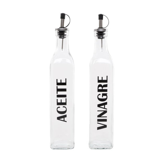 JUEGO DE 2 ACEITERA 300ML ACEITE / VINAGRE