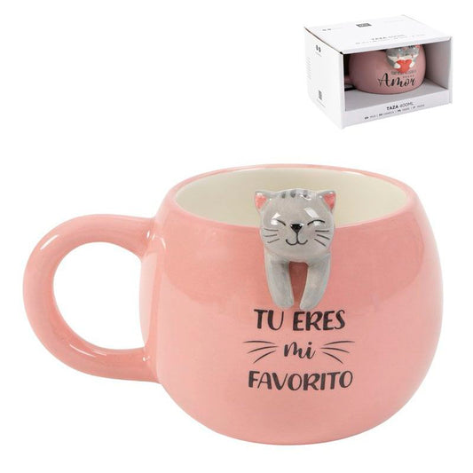MUG 400ML FIGURA GATO