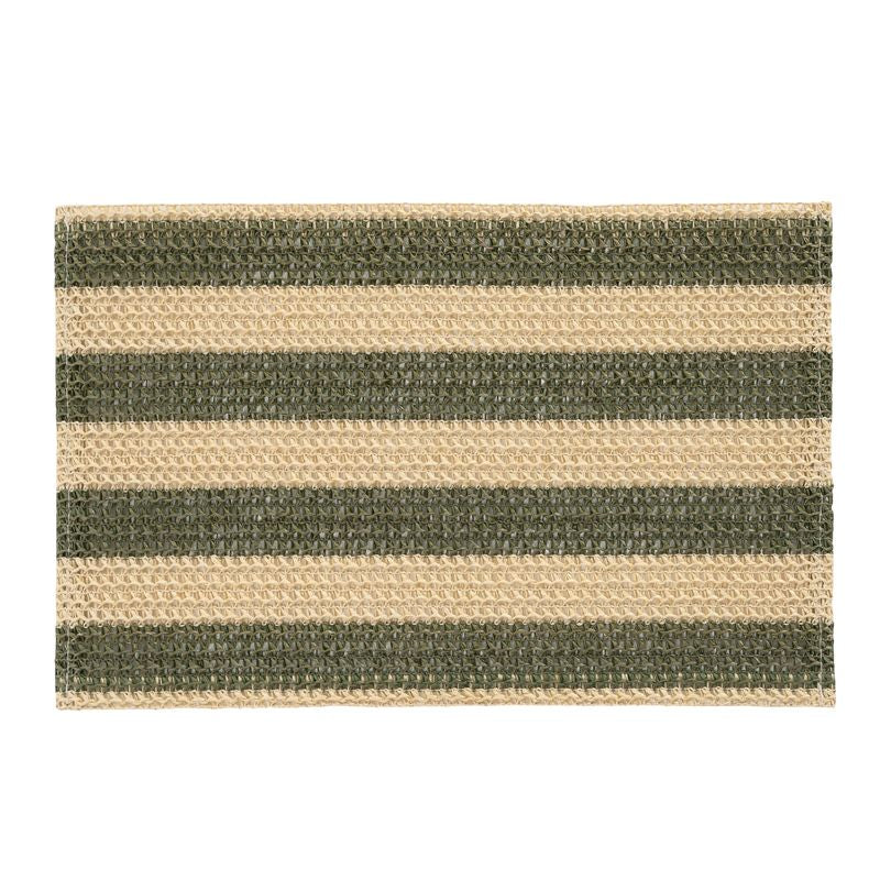 INDIVIDUAL 45X30CM RAYAS VERDE