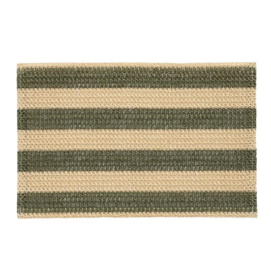 INDIVIDUAL 45X30CM RAYAS VERDE