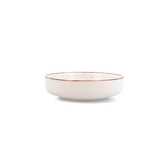 PLATO HONDO EFECTO GASTADO BLANCO