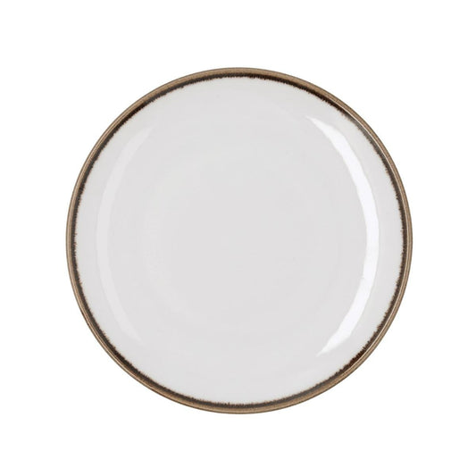 PLATO LLANO 25CM CRETA
