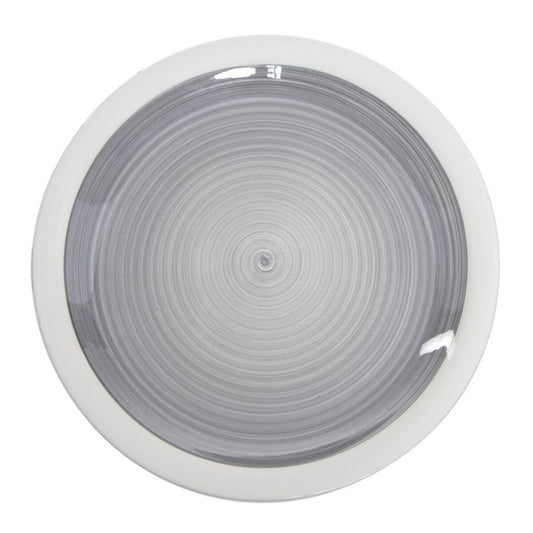 PLATO LLANO 26,5CM GRIS