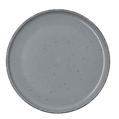 PLATO LLANO EFECTO GASTADO GRIS
