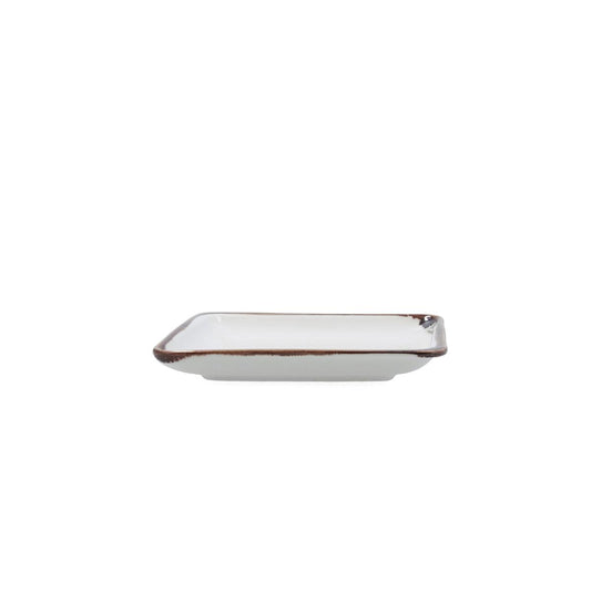 BANDEJA CUADRADA 15CM CRETA