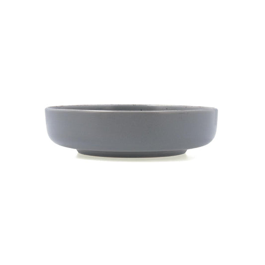 PLATO HONDO EFECTO GASTADO GRIS