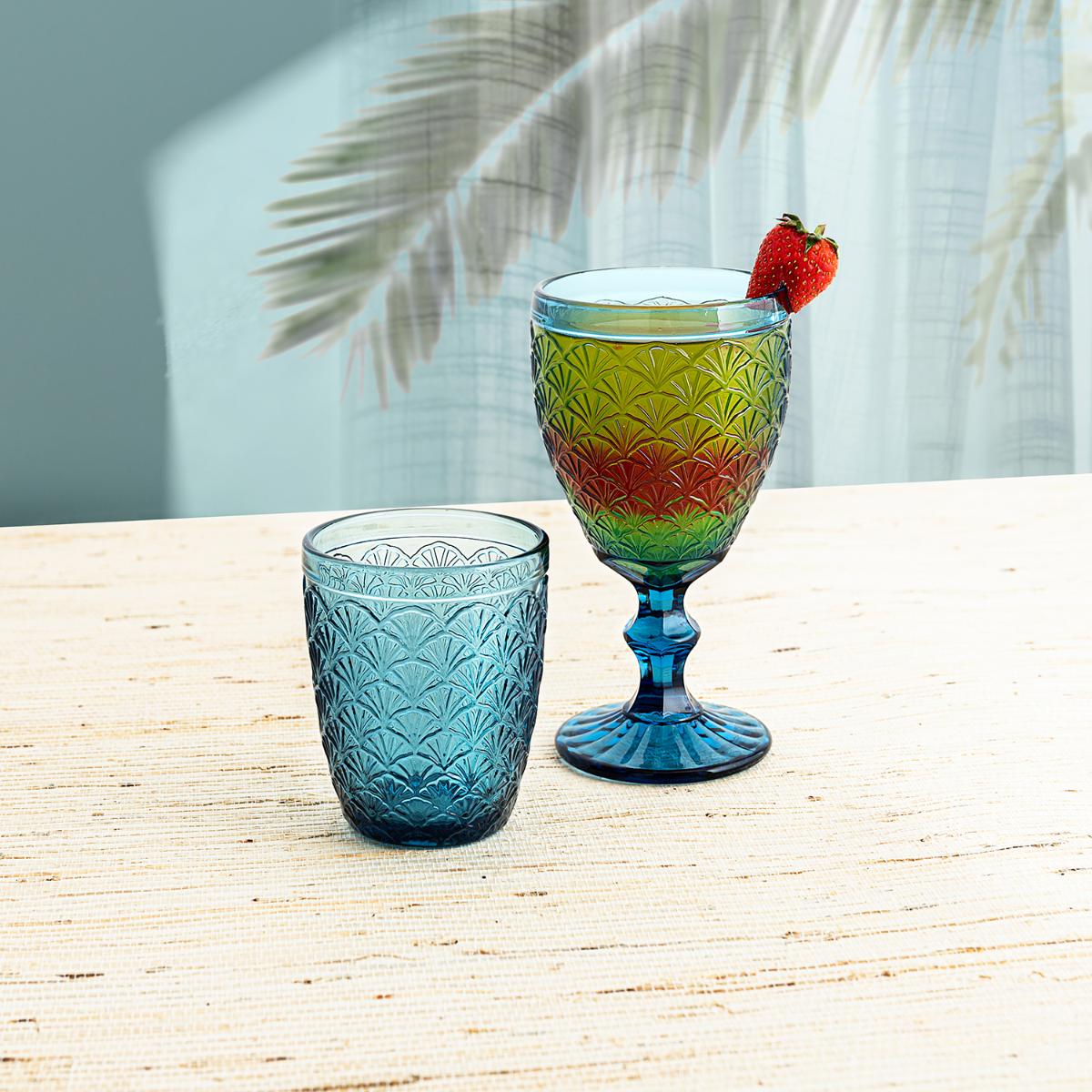 VASO BAJO LUNA AZUL
