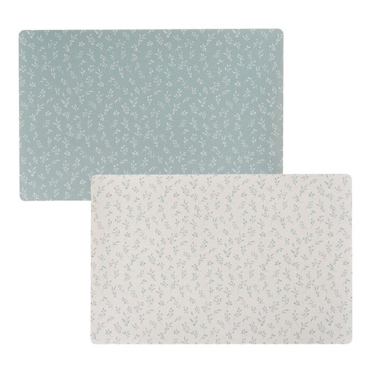 JUEGO DE 2 INDIVIDUAL PLASTICO HOJAS NATURE