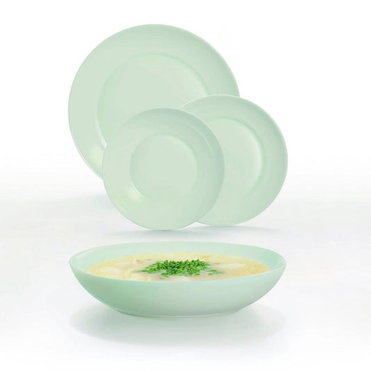 VAJILLA OPAL VERDE